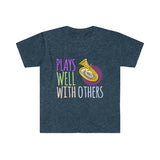 Plays Well With Others - Tuba - Unisex Softstyle T-Shirt