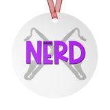 Band Nerd - Bass Clarinet - Metal Ornament