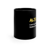 Alto Sax - Tears - 11oz Black Mug