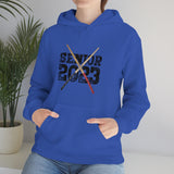 Senior 2023 - Black Lettering - Drumsticks - Hoodie