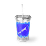 Vintage Blue Cloud - Bassoon - Suave Acrylic Cup