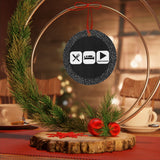 Eat, Sleep, Play - Percussion - Metal Ornament