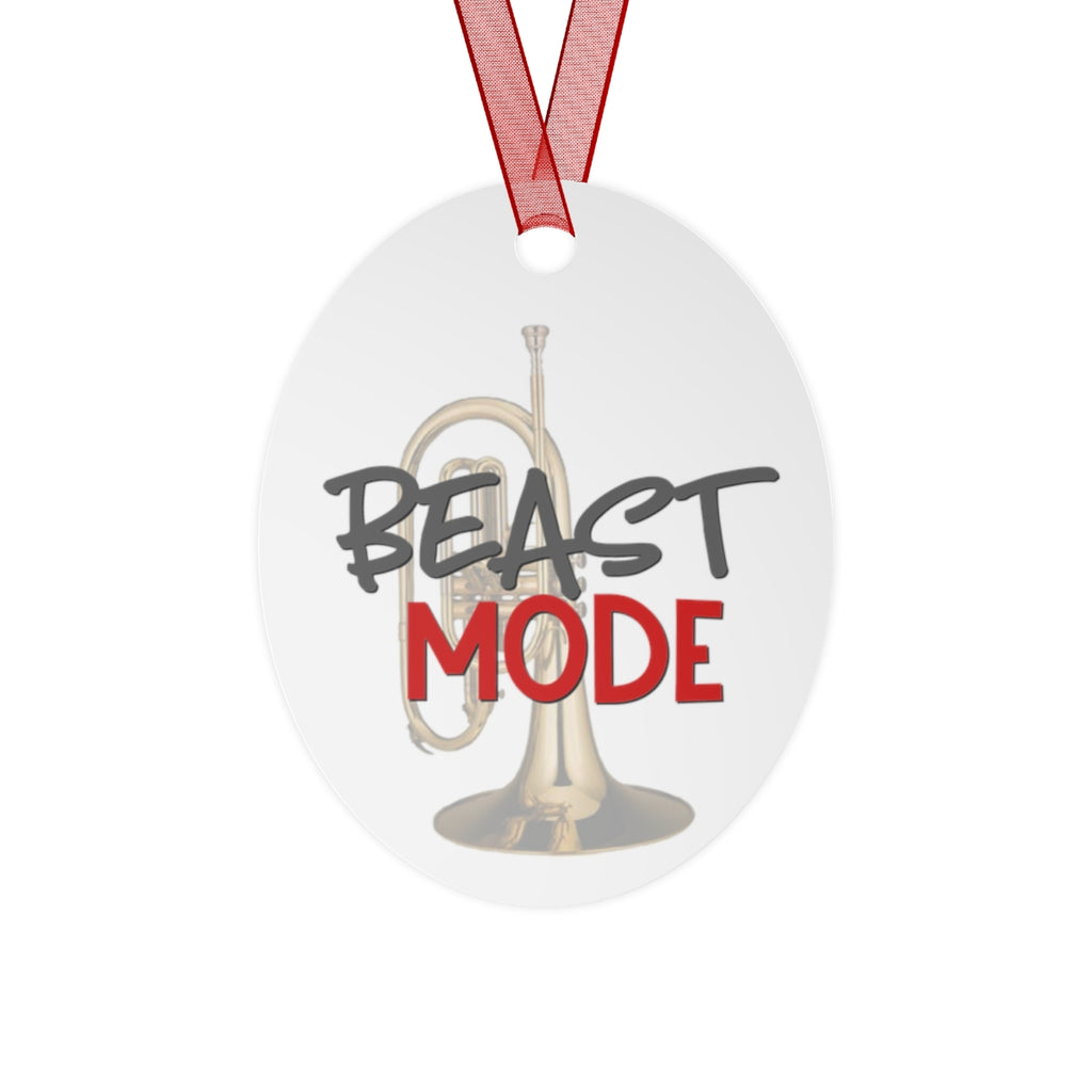 Beast Mode - Mellophone - Metal Ornament