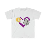 Peace, Love, Bass Drum - Unisex Softstyle T-Shirt