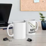 Spit Happens - Trombone - 11oz White Mug