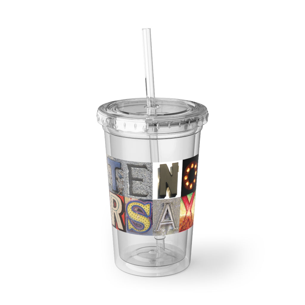 Tenor Sax - Artsy Alphabet - Suave Acrylic Cup