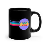 Marching Band - Retro - Color Guard - 11oz Black Mug