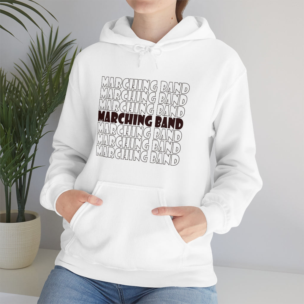 Marching Band - Retro - Maroon - Hoodie