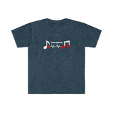 Saxophone - Heartbeat - Unisex Softstyle T-Shirt