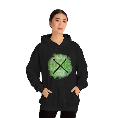 Vintage Green Cloud - Drumsticks - Hoodie