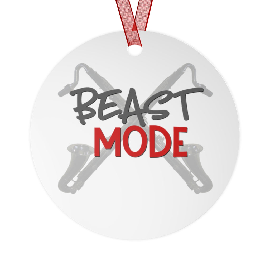 Beast Mode - Bass Clarinet - Metal Ornament