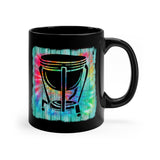 Vintage Wood Tie Dye Lines - Timpani - 11oz Black Mug