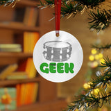 Band Geek - Snare Drum - Metal Ornament