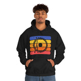 Vintage Grunge Lines Sunset - Snare Drum - Hoodie