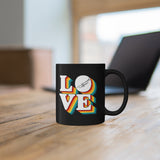 LOVE - Trumpet - 11oz Black Mug