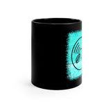 Vintage Turquoise Wood - Cymbals - 11oz Black Mug