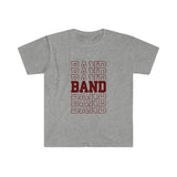 Band - Retro - Maroon - Unisex Softstyle T-Shirt