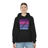 Vintage Grunge Purple Lines - Bassoon - Hoodie