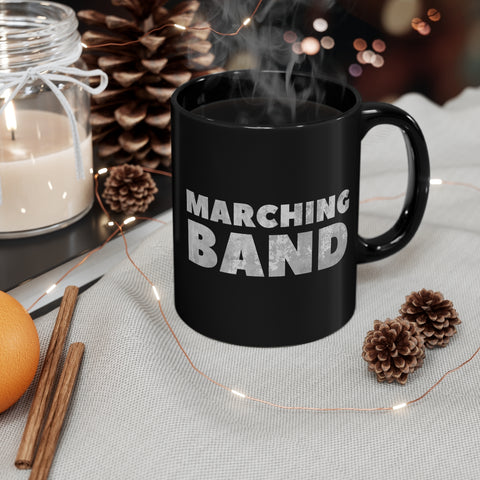 Marching Band - Grey - 11oz Black Mug