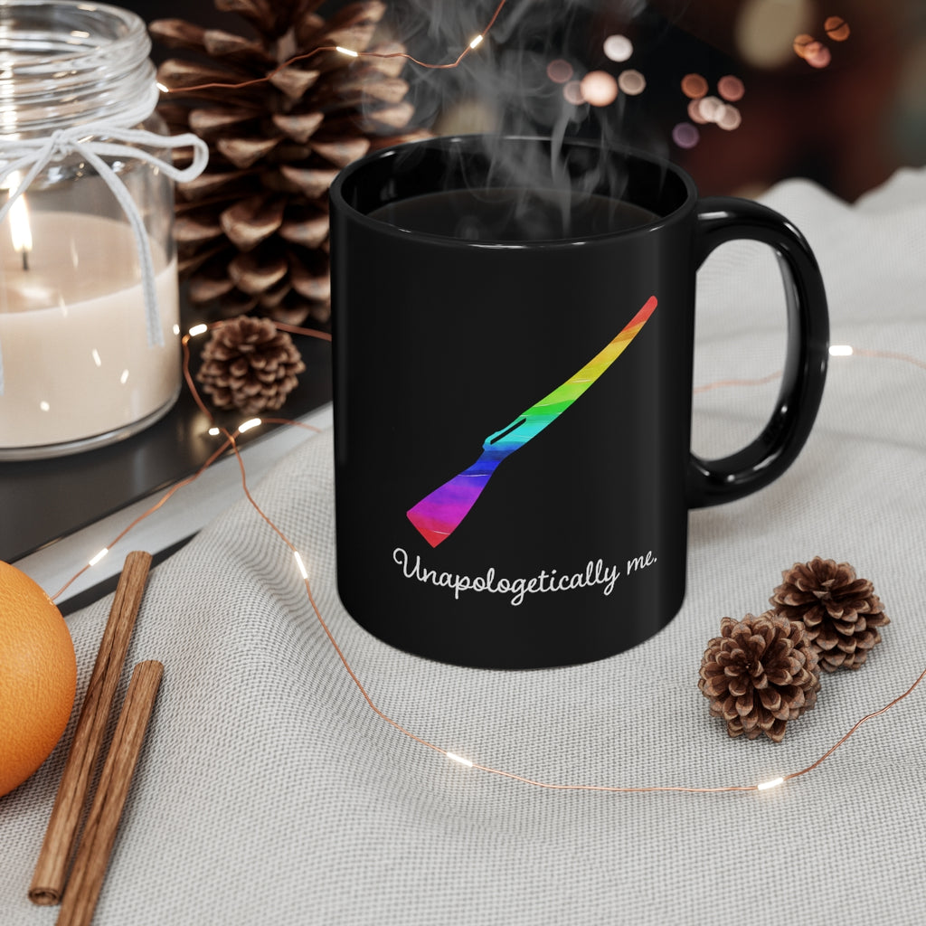 Unapologetically Me - Rainbow - Color Guard 8 - 11oz Black Mug