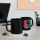 Vintage Rainbow Cloud - Timpani - 11oz Black Mug
