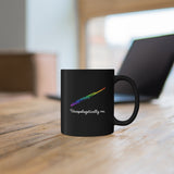 Unapologetically Me - Rainbow - Flute - 11oz Black Mug