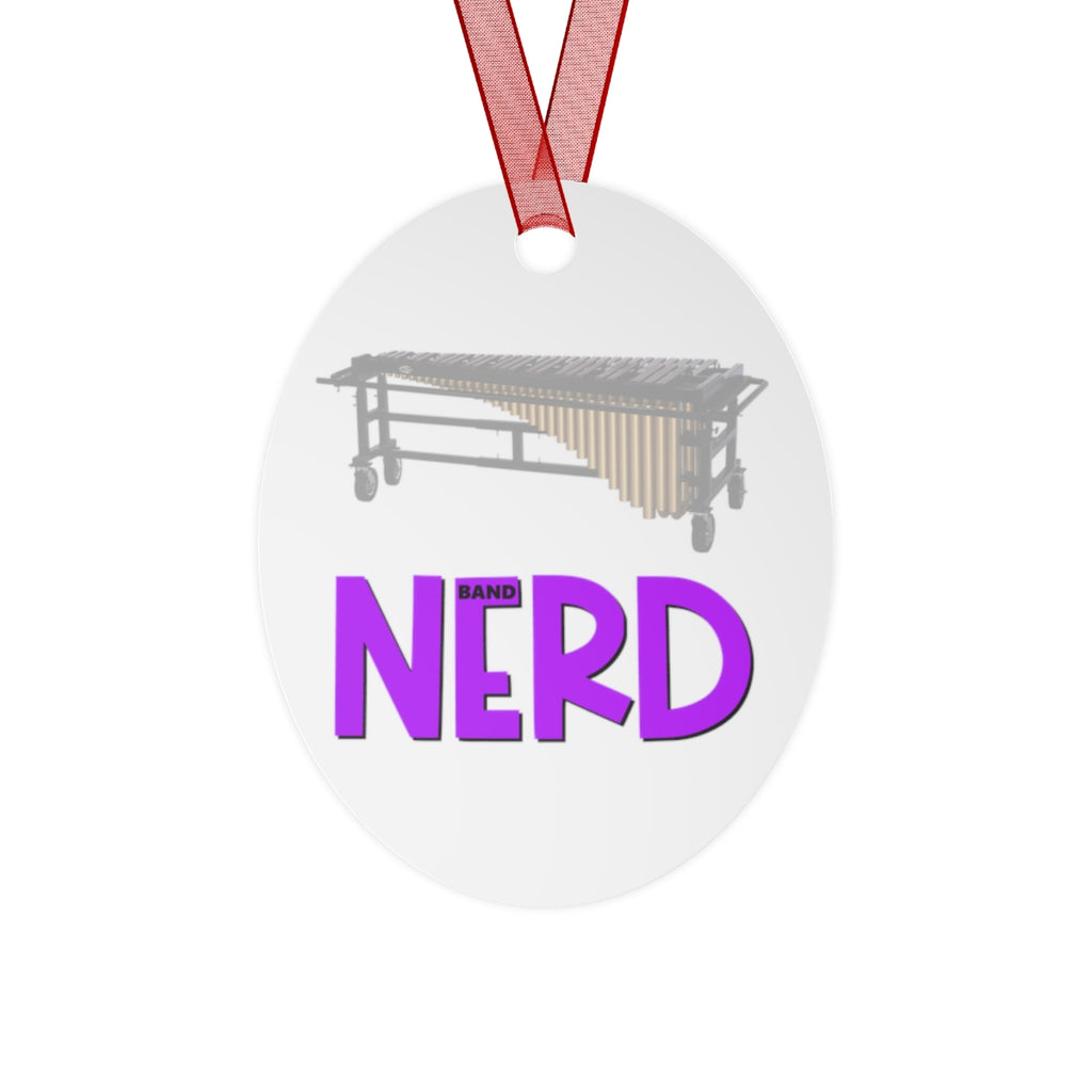 Band Nerd - Marimba - Metal Ornament