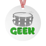 Band Geek - Snare Drum - Metal Ornament