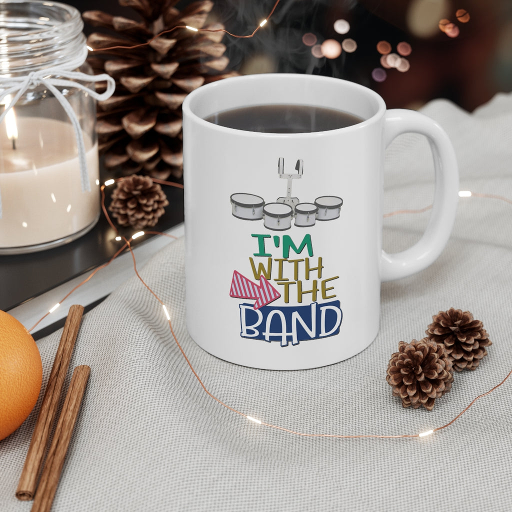 I'm With The Band - Quads - 11oz White Mug