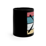 Vintage Grunge Lines 2 - Drumsticks - 11oz Black Mug