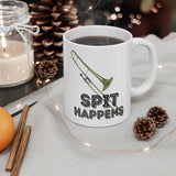 Spit Happens - Trombone - 11oz White Mug