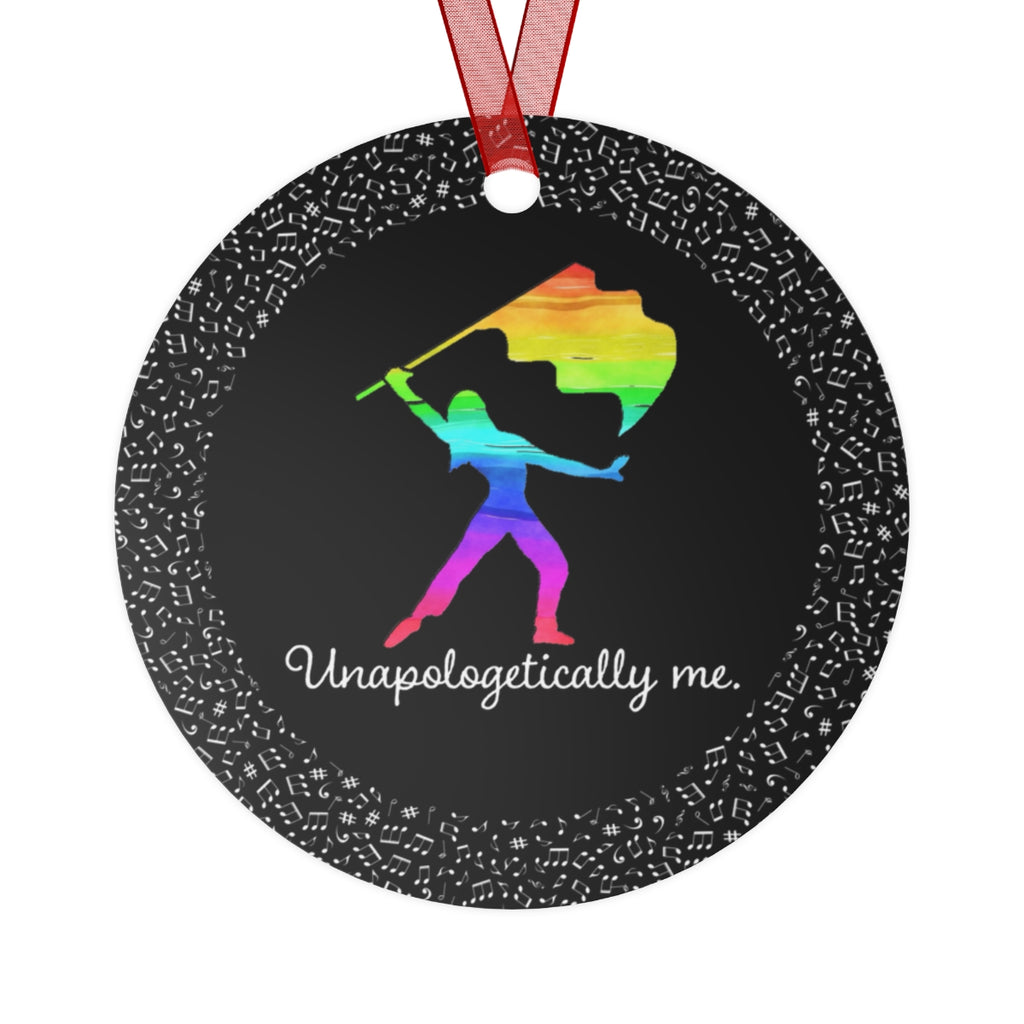 Unapologetically Me - Rainbow - Color Guard 7 - Metal Ornament