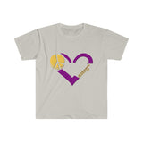 Peace, Love, Bari Sax - Unisex Softstyle T-Shirt