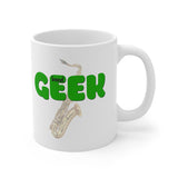 Band Geek - Tenor Sax - 11oz White Mug