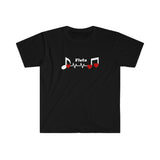 Flute - Heartbeat - Unisex Softstyle T-Shirt