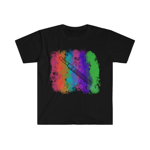 Vintage Rainbow Cloud - Piccolo - Unisex Softstyle T-Shirt