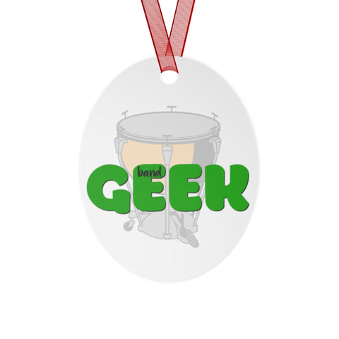 Band Geek - Timpani - Metal Ornament