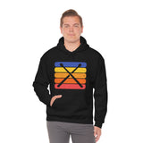 Vintage Grunge Lines Sunset - Drumsticks - Hoodie