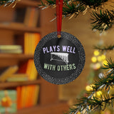 Plays Well With Others - Marimba - Metal Ornament