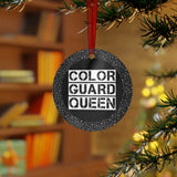 Color Guard Queen - White 3 - Metal Ornament