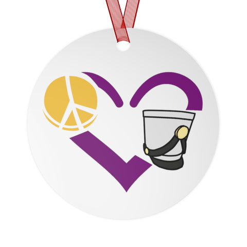 Peace, Love, Shako - Metal Ornament