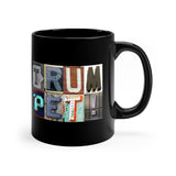 Trumpet - Artsy Alphabet - 11oz Black Mug