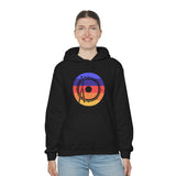 Vintage Grunge Circle Sunset - Snare Drum - Hoodie