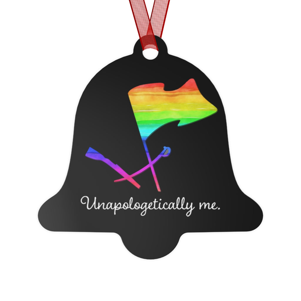 Unapologetically Me - Rainbow - Color Guard 12 - Metal Ornament