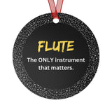 Flute - Only - Metal Ornament