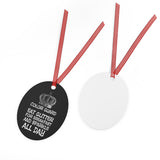 Color Guard - Eat Glitter - Metal Ornament