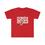 Copy of Senior 2023 - White Lettering - Alto Sax - Unisex Softstyle T-Shirt