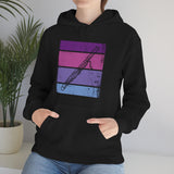 Vintage Grunge Purple Lines - Bassoon - Hoodie