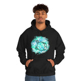 Vintage Turquoise Cloud - Bass Drum - Hoodie