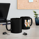 LOVE - Trumpet - 11oz Black Mug